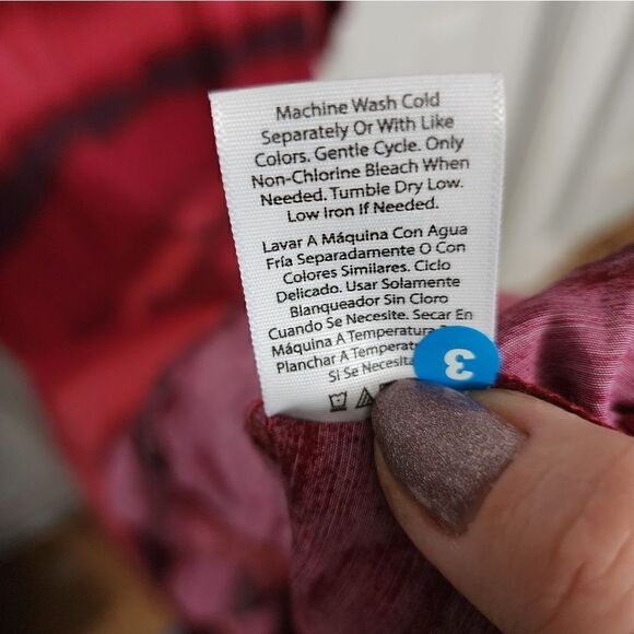 New Terra & Sky Dress Peasant Tiered Long Sleeve Maxi Tuscan Rose Plus Size - Picture 5 of 13